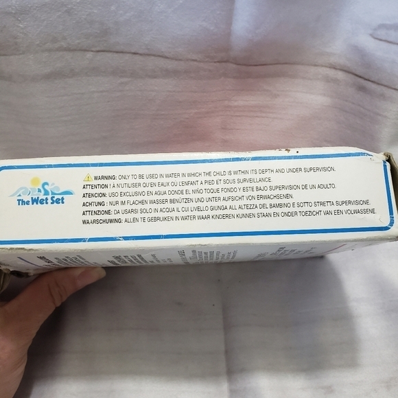 Vintage Intex Deluxe Inflatable Pool Vest Youth Bright Orange 1998 NOS Wet Set - Picture 6 of 8